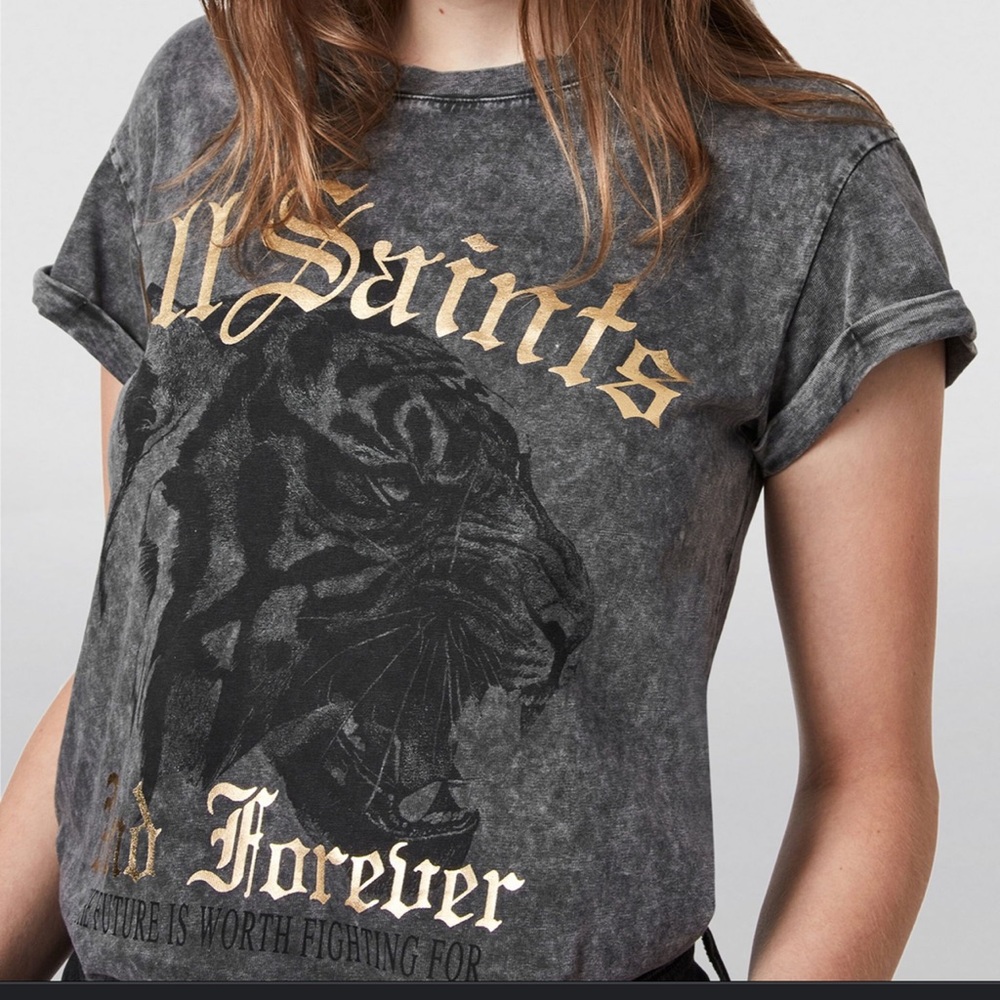 All Saints graphic top Sz 4